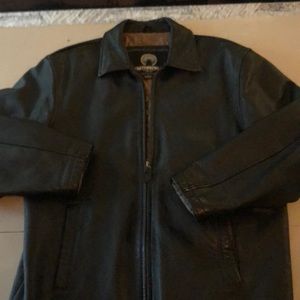 Men’s 100% Leather Zip Up Jacket